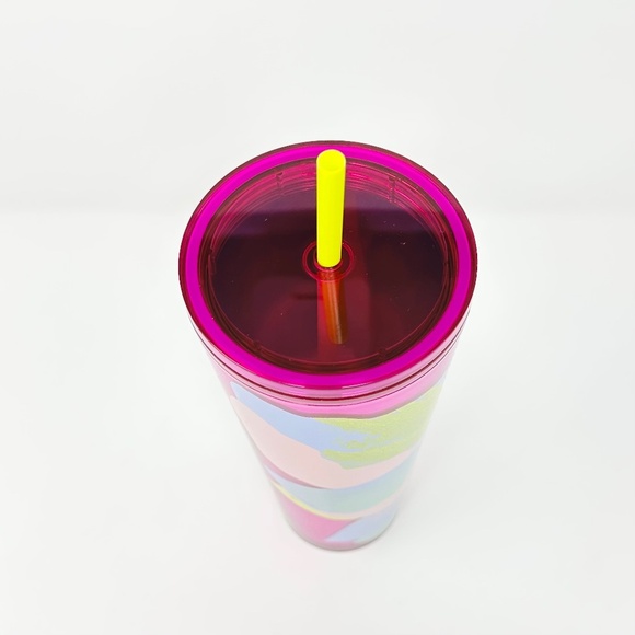Starbucks 2024 Magenta Dichroic Magnolia 24 Oz Venti Cold Tumbler Spring NWT - Picture 5 of 6